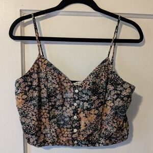 American Eagle Outfitters Multicolor Floral Crop Top